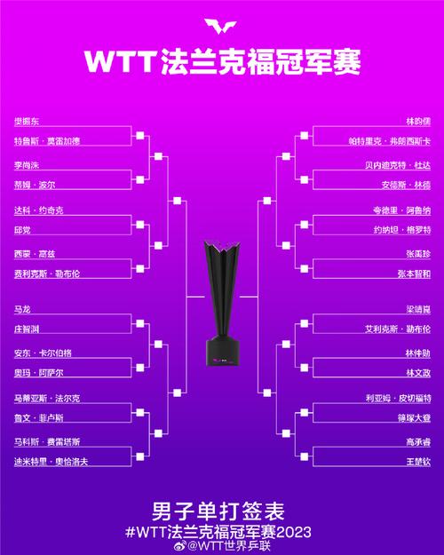 WTT法兰克福冠军赛：孙颖莎王曼昱晋级16强，马龙王艺迪比赛凌晨进行