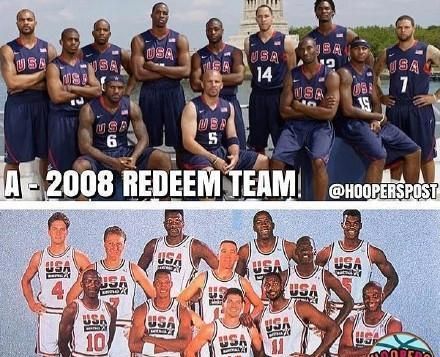 美国梦8队：由NBA明星球员组成的强大篮球队