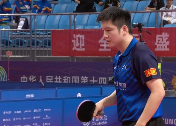 全运会乒乓球男单半决赛：樊振东、王楚钦晋级决赛