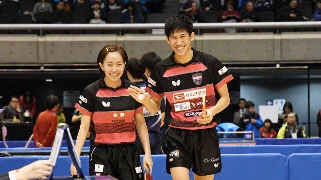 2016年里约奥运会乒乓球男女混合双打：日本选手吉村真晴/石川佳纯夺冠