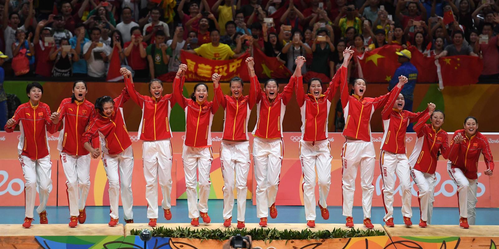 里约奥运会女排决赛：中国队3:1胜塞尔维亚夺冠