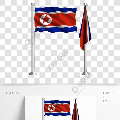 深度解析朝鲜国旗：红色底色、蓝色圆圈与白色五角星的象征意义